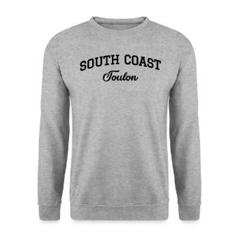 SOUTH COAST Toulon - Sweat-shirt Unisexe - gris chiné - Devant - Alina (178cm) & Michal (187cm)