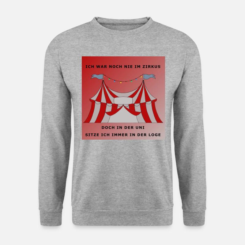 Zirkus uni - Unisex Pullover - Weißgrau meliert