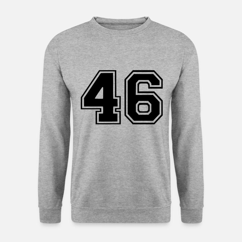 46 - Unisex Pullover - Weißgrau meliert