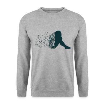 Santé mentale - Sweat-shirt Unisexe - gris chiné - Devant - Alina (178cm) & Michal (187cm)