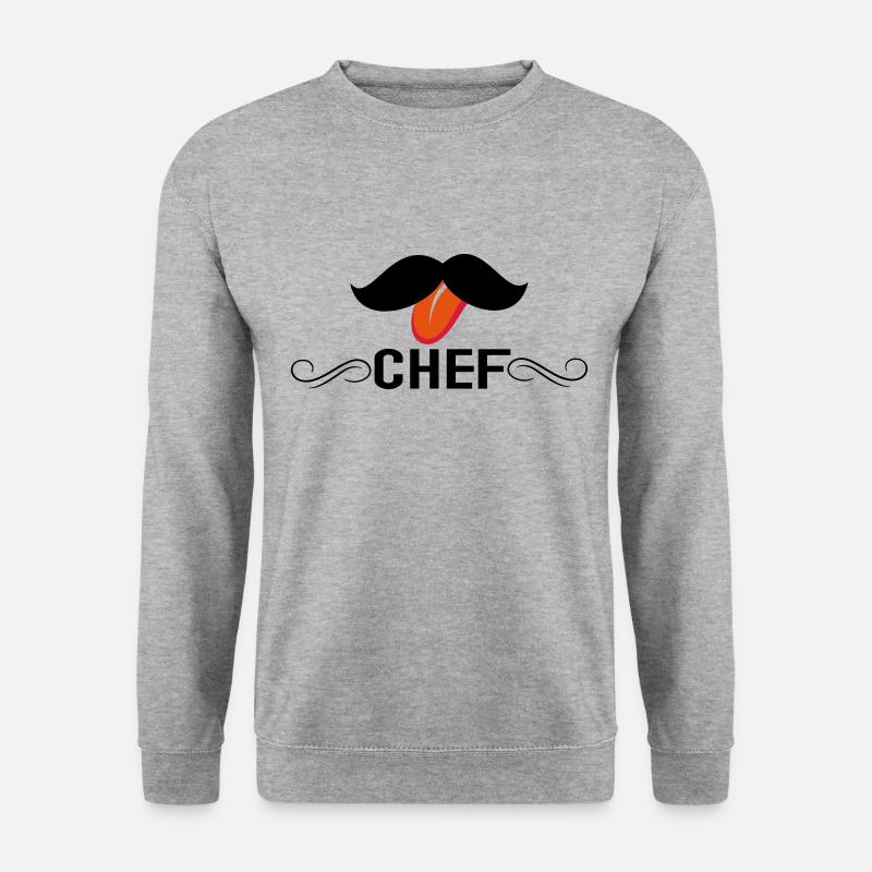 chef - Unisex Pullover - Weißgrau meliert