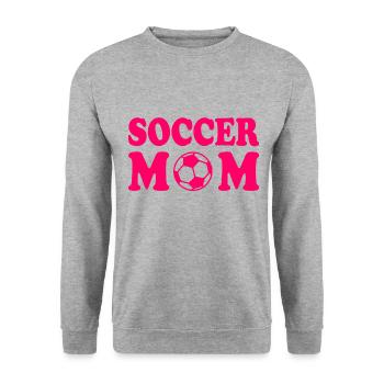 Soccer mom - Unisex Sweatshirt - salt & pepper - Front - Alina (178cm) & Michal (187cm)
