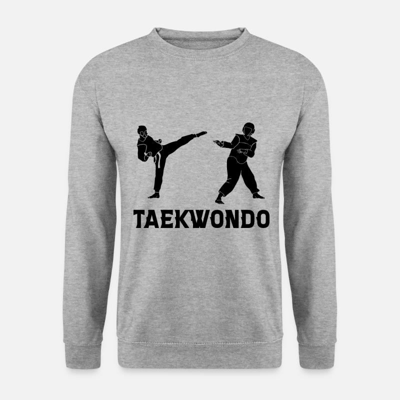 Taekwondo - Unisex Pullover - Weißgrau meliert