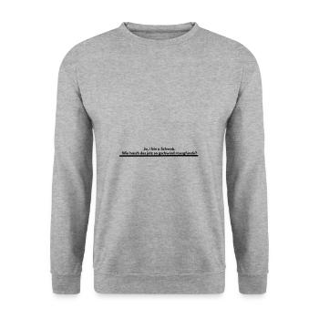 Schwabe Ländle Spätzle Stuttgart Idée cadeau - Sweat-shirt Unisexe - gris chiné - Devant - Alina (178cm) & Michal (187cm)