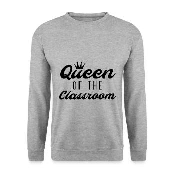 Idée de cadeau pour les enseignantes enseignante enseignante - Sweat-shirt Unisexe - gris chiné - Devant - Alina (178cm) & Michal (187cm)