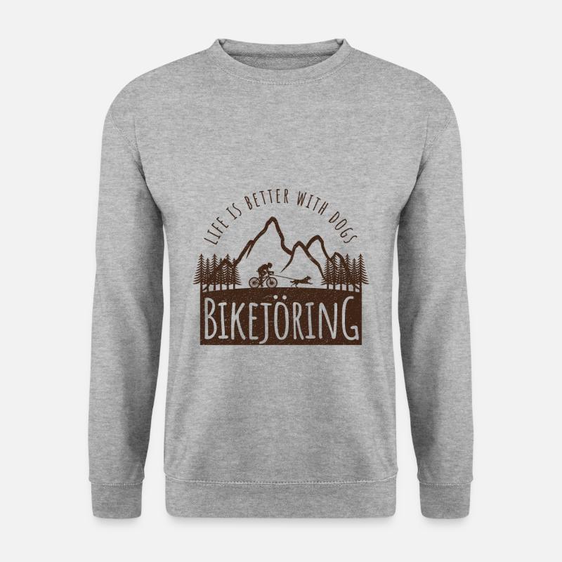 Bikejoering - Unisex Pullover - Weißgrau meliert