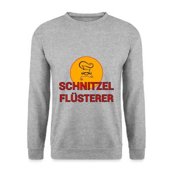 Schnitzel Whisperer Cook Cook Cook Cadeau - Sweat-shirt Unisexe - gris chiné - Devant - Alina (178cm) & Michal (187cm)