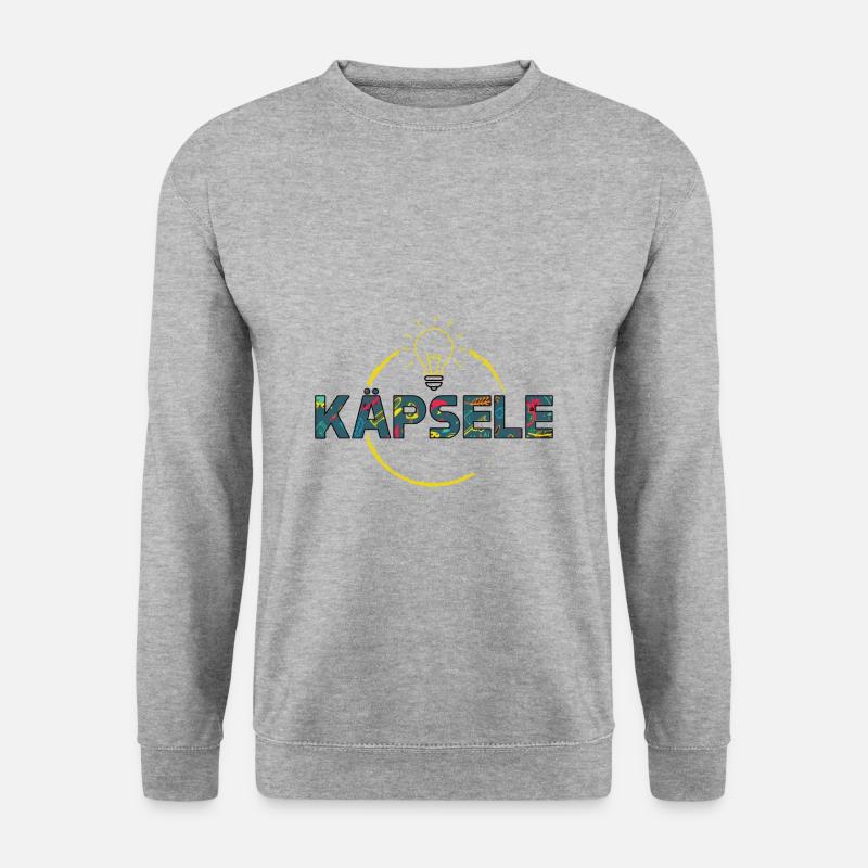 Käpsele Schwabe schwäbisch schwäbisches Geschenk - Unisex Pullover - Weißgrau meliert