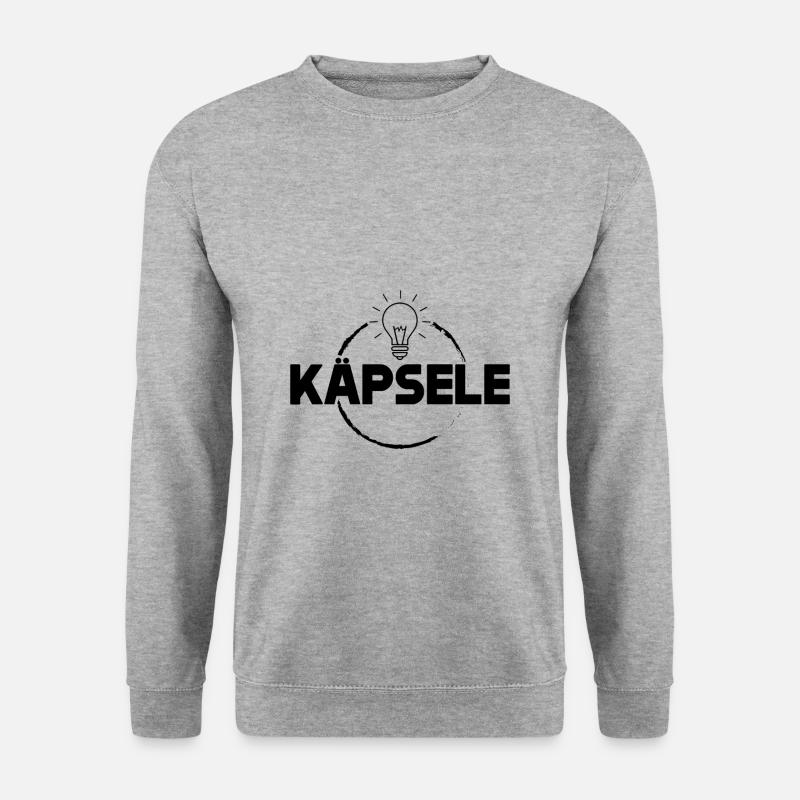 Käpsele Schwabe schwäbisch schwäbisches Geschenk - Unisex Pullover - Weißgrau meliert