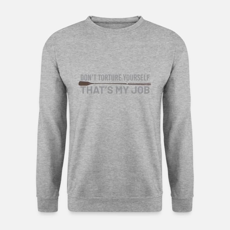 bdsm my job - Unisex Pullover - Weißgrau meliert