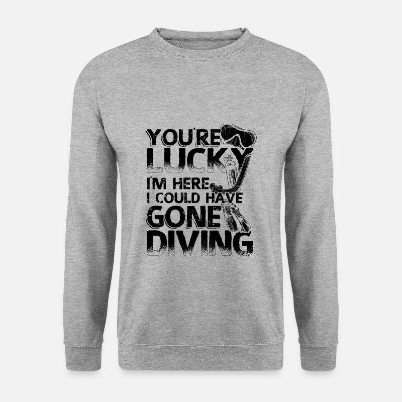 Plongée | Plongée plongée Plongée Cadeaux - Sweat-shirt Unisexe - gris chiné