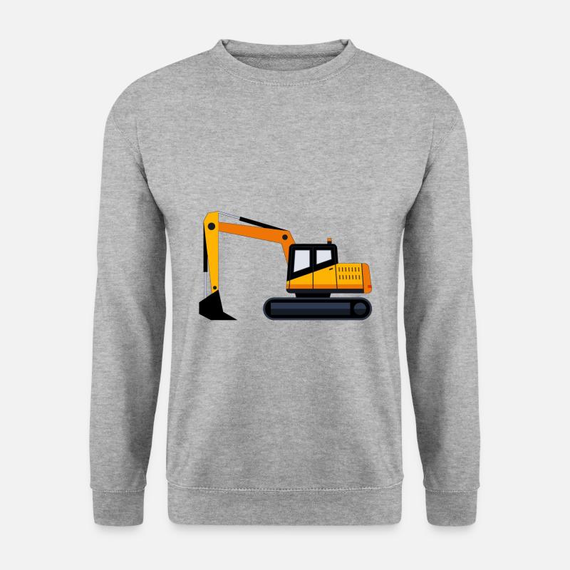 Bagger Geschenk Geschenkidee - Unisex Pullover - Weißgrau meliert