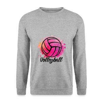 Volleyball Volleyball player sports player gifts - Unisex Sweatshirt - salt & pepper - Front - Alina (178cm) & Michal (187cm)