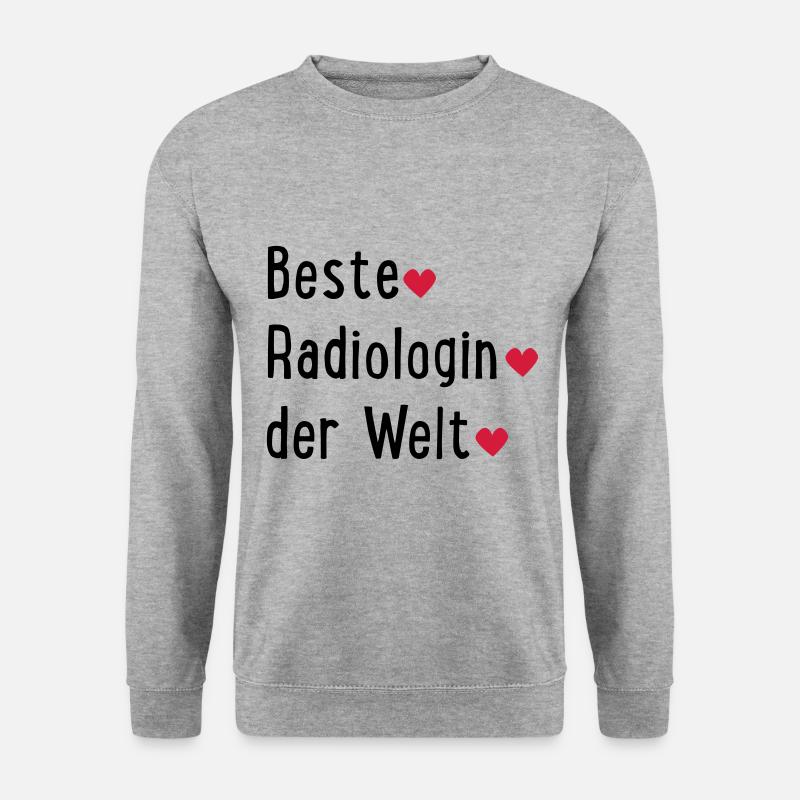 besteradiologinderwelt - Unisex Pullover - Weißgrau meliert