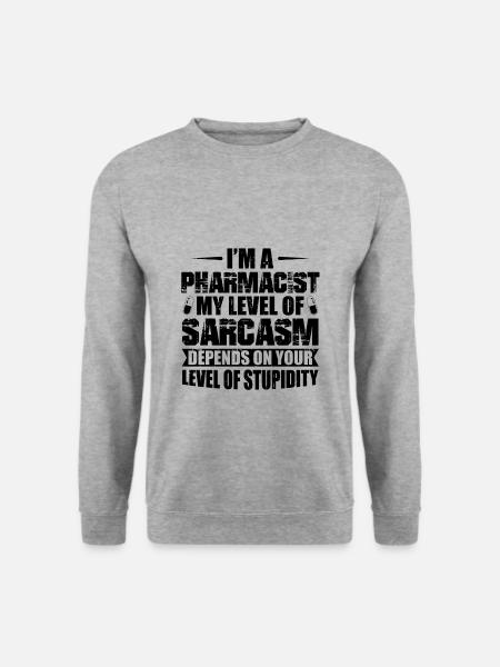 Apotheker | Apotheke Pharmazeut Beruf Geschenkidee - Unisex Pullover - Weißgrau meliert