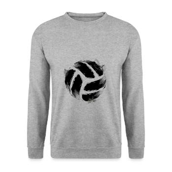 Volleyball player | Volleyball team player gifts - Unisex Sweatshirt - salt & pepper - Front - Alina (178cm) & Michal (187cm)