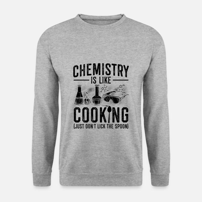 Chemiker Wissenschaft | Chemie Labor Geschenkideen - Unisex Pullover - Weißgrau meliert