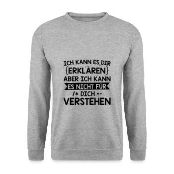 Mathematiker | Mathe Mathematik Studium Geschenke - Unisex Pullover - Weißgrau meliert - Vorne - Alina (178cm) & Michal (187cm)