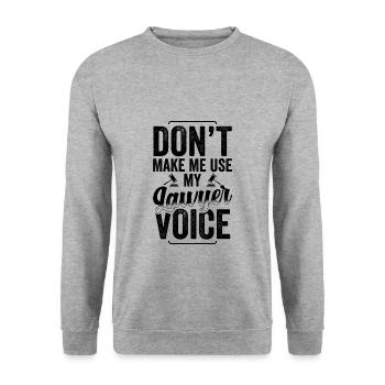 Avocats Cadeaux avocat avocat avocat - Sweat-shirt Unisexe - gris chiné - Devant - Alina (178cm) & Michal (187cm)