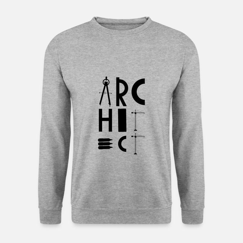 Architekten | Beruf Studium Architektur Geschenke - Unisex Pullover - Weißgrau meliert