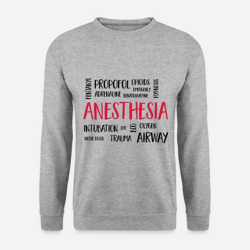 anesthesiacluster - Unisex Pullover - Weißgrau meliert