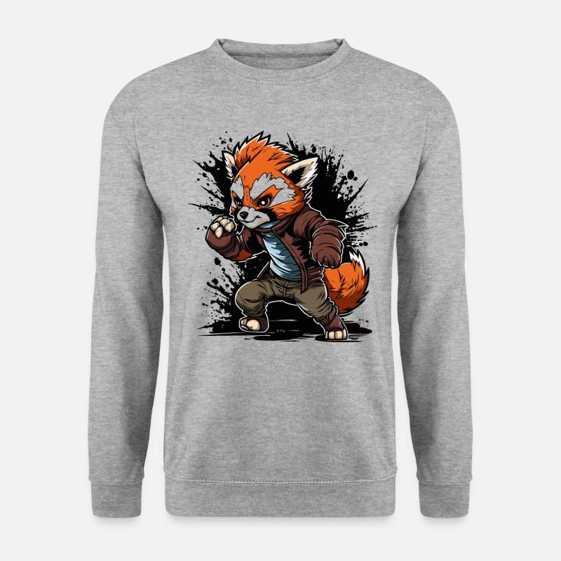 Panda Pursuits - Unisex Sweatshirt - salt & pepper