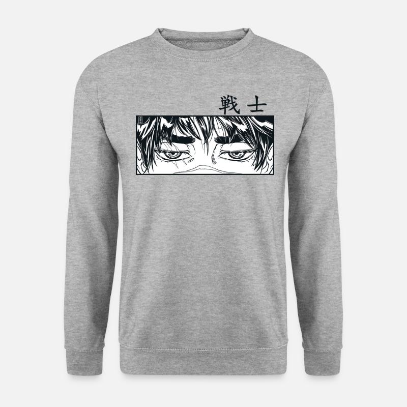 Warrior Manga Panel - Unisex Sweatshirt - salt & pepper