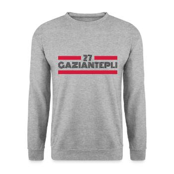Gaziantep 27 Turkey Turkiye Gift Holiday TR - Unisex Sweatshirt - salt & pepper - Front - Alina (178cm) & Michal (187cm)