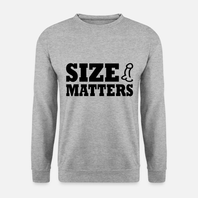 Size matters penis - Unisex Sweatshirt - salt & pepper