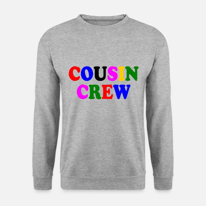 Cousin crew - Unisex Pullover - Weißgrau meliert