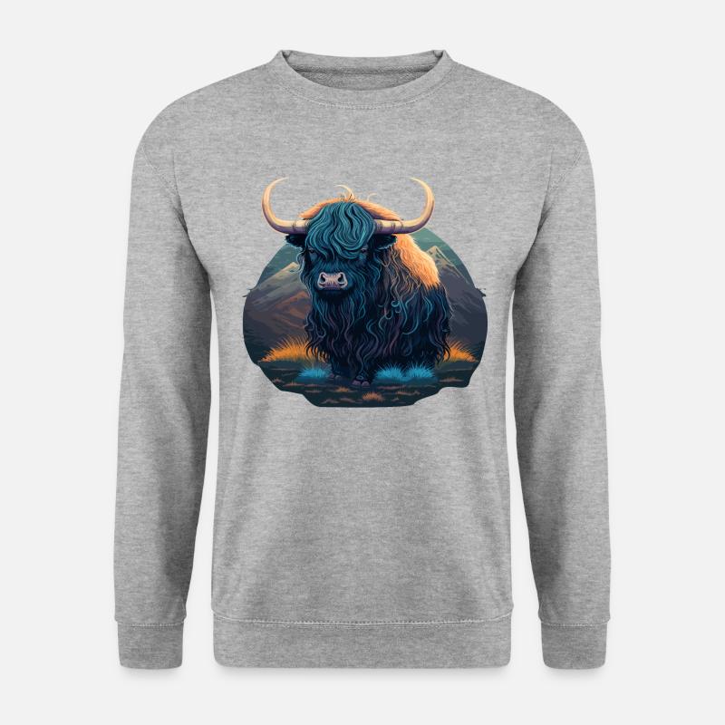 Jak - Unisex Pullover - Weißgrau meliert