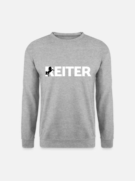 Reiter - Unisex Pullover - Weißgrau meliert