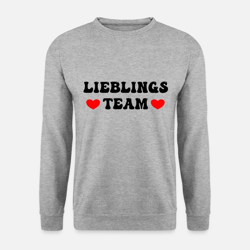 Lieblingsteam - Unisex Pullover - Weißgrau meliert