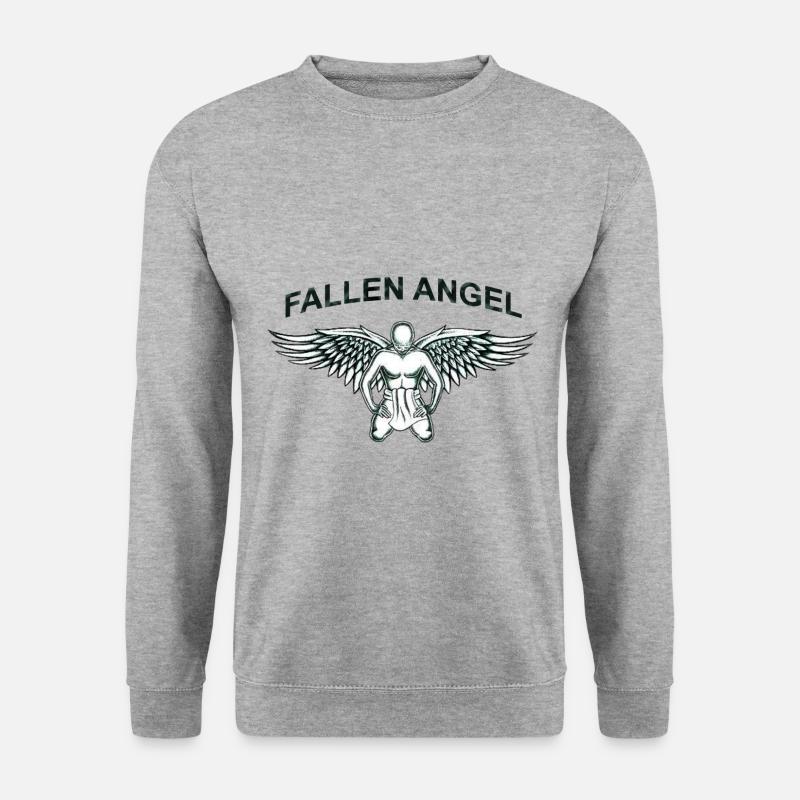 Gefallener Engel - Unisex Pullover - Weißgrau meliert
