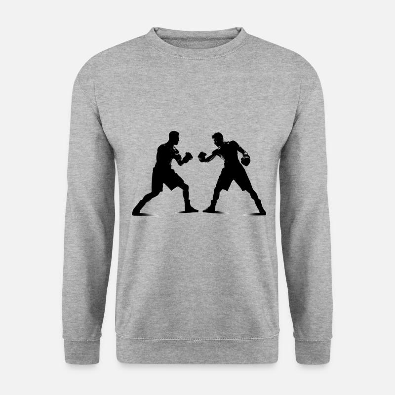 Boxen - Unisex Pullover - Weißgrau meliert