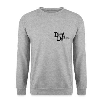 This is the pineapple - Unisex Sweatshirt - salt & pepper - Front - Alina (178cm) & Michal (187cm)