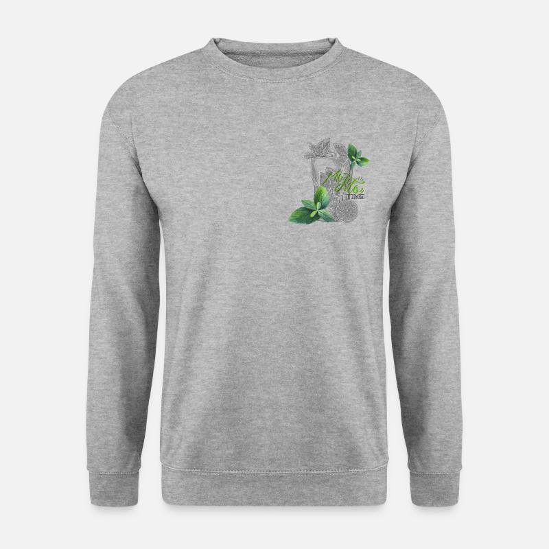 Mojito Time - Unisex Pullover - Weißgrau meliert
