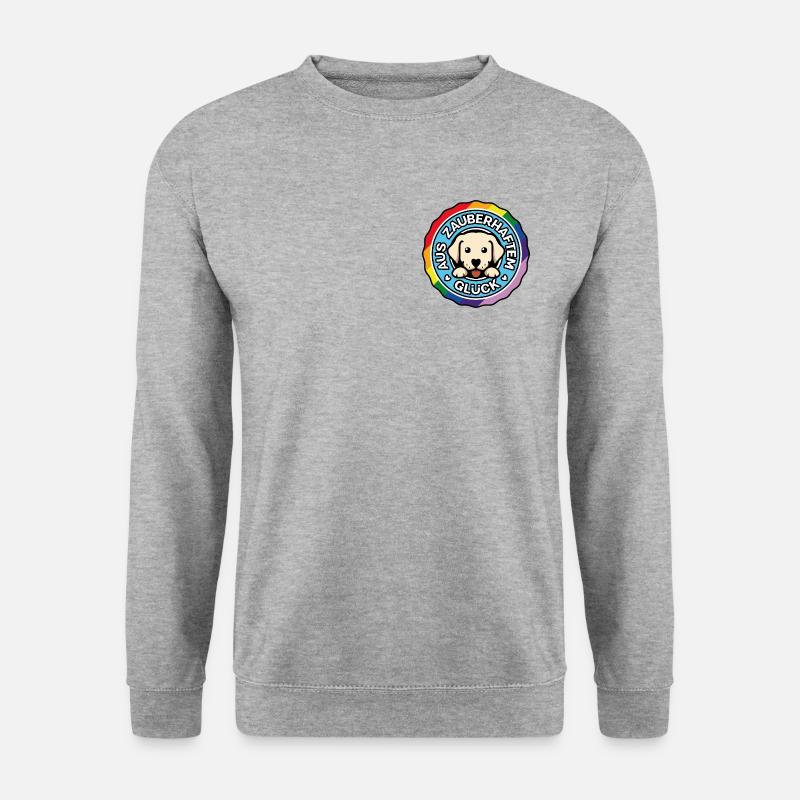 Aus Zauberhaftem Glück - Unisex Pullover - Weißgrau meliert