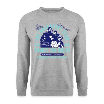 The Breakfast Club Forget The Rules - Unisex Sweatshirt - salt & pepper - Front - Alina (178cm) & Michal (187cm)