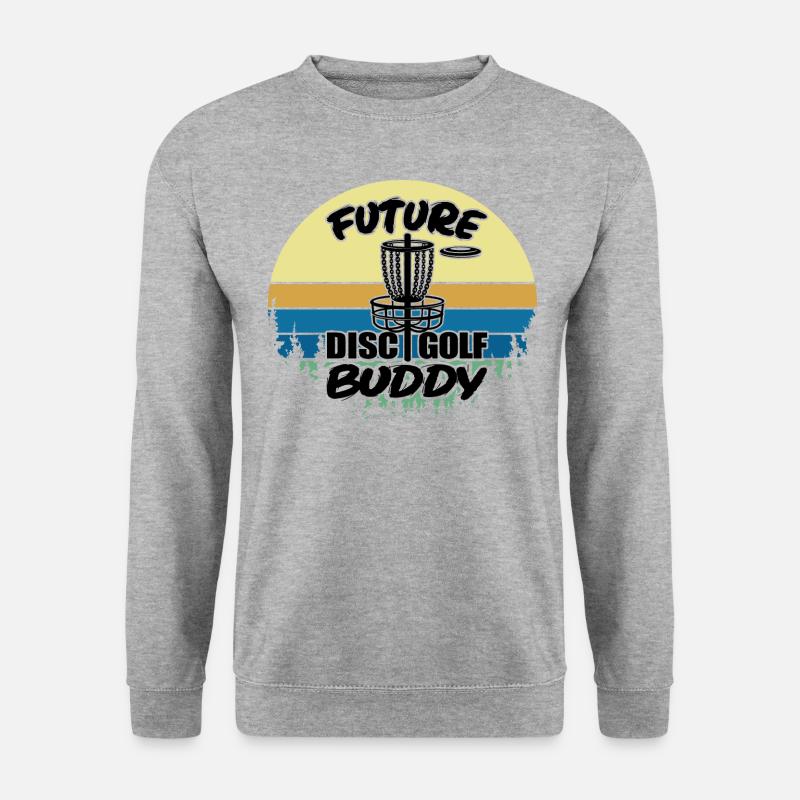 Future Disc Golf Buddy - Unisex Pullover - Weißgrau meliert