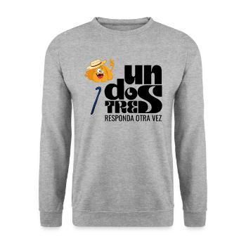 Un deux trois, répondez encore - Sweat-shirt Unisexe - gris chiné - Devant - Alina (178cm) & Michal (187cm)