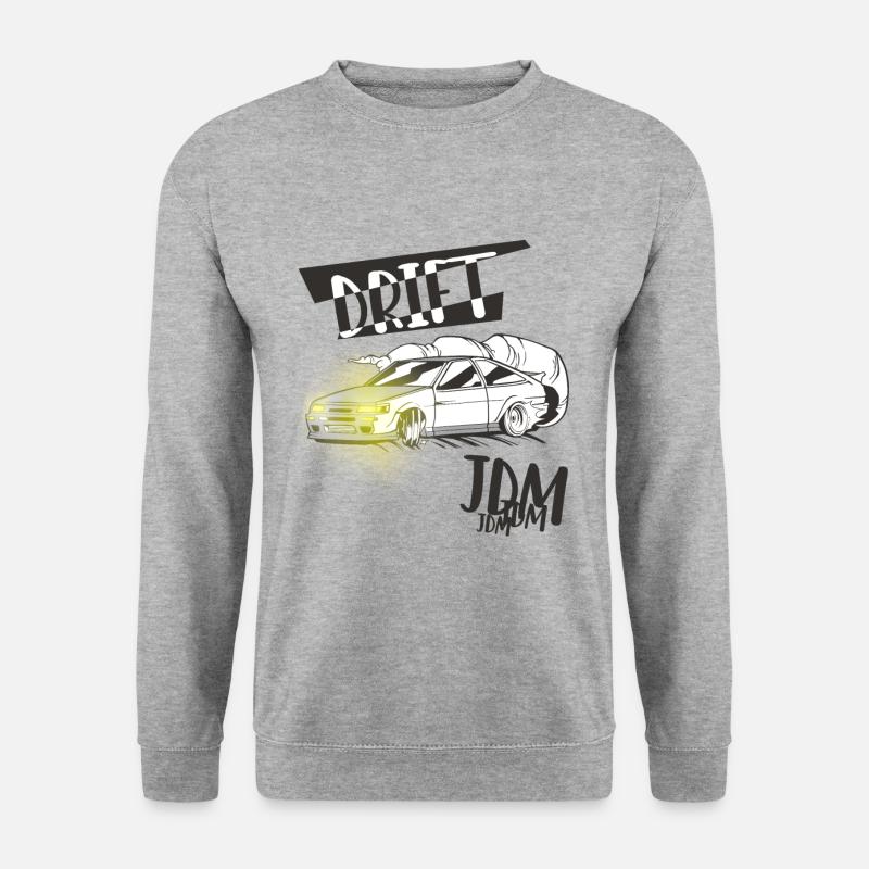 Drift Gaming Auto JDM - Unisex Pullover - Weißgrau meliert
