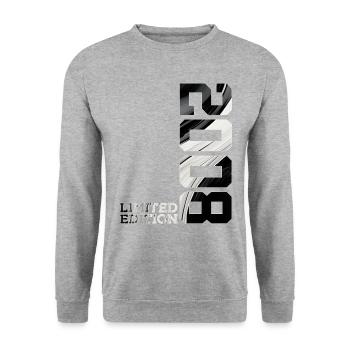18E ANNIVERSAIRE ÉDITION LIMITÉE 2008 - Sweat-shirt Unisexe - gris chiné - Devant - Alina (178cm) & Michal (187cm)
