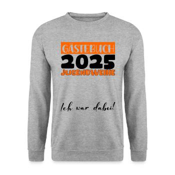 Jugendweihe 2025 Guestbook Gift Girls Boys - Unisex Sweatshirt - salt & pepper - Front - Alina (178cm) & Michal (187cm)