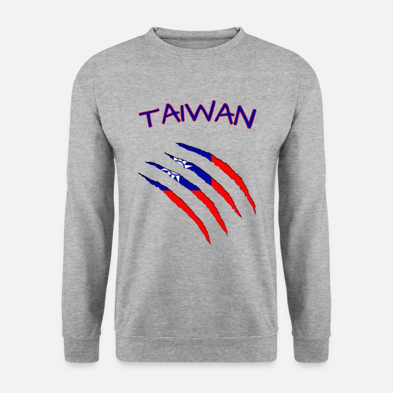 Taiwan taiwan - Unisex Pullover - Weißgrau meliert