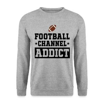 Adore Regarder Football Américain - Sweat-shirt Unisexe - gris chiné - Devant - Alina (178cm) & Michal (187cm)