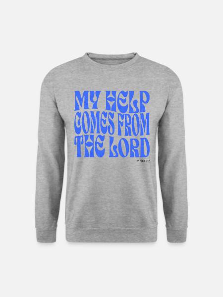 Christentum Christlicher Bibelvers - Unisex Pullover - Weißgrau meliert