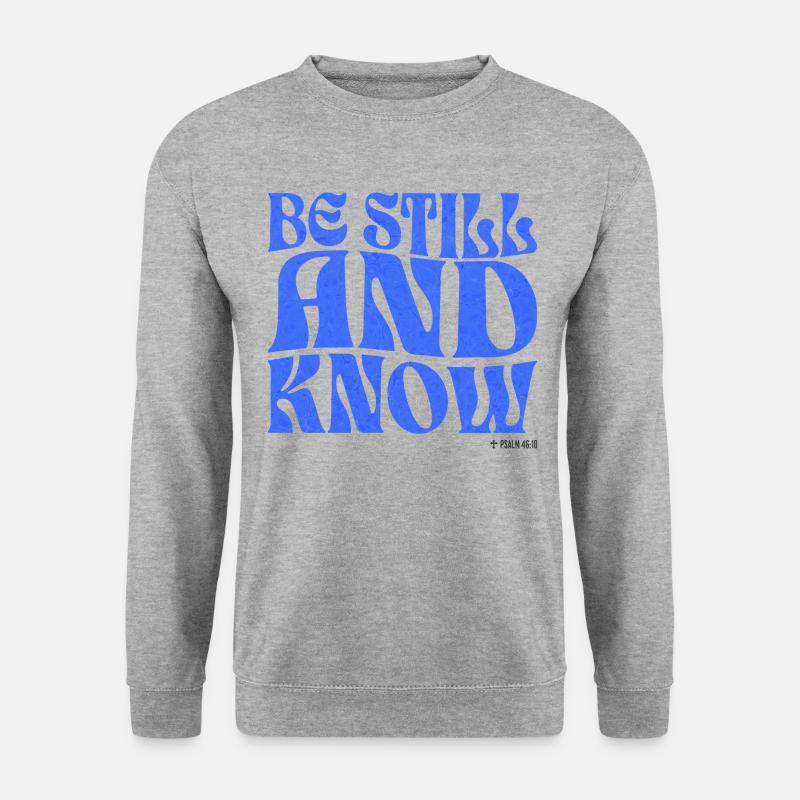 Christianisme Verset Biblique Chrétien - Sweat-shirt Unisexe - gris chiné