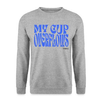 Christianity Christian Bible Verse - Unisex Sweatshirt - salt & pepper - Front - Alina (178cm) & Michal (187cm)