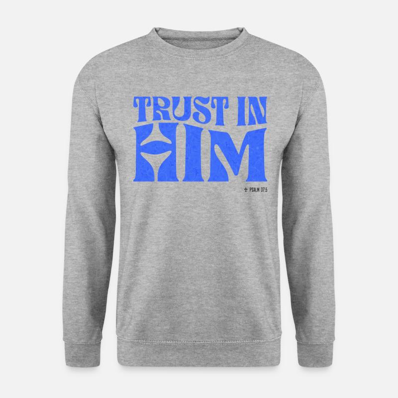 Christianisme Verset Biblique Chrétien - Sweat-shirt Unisexe - gris chiné